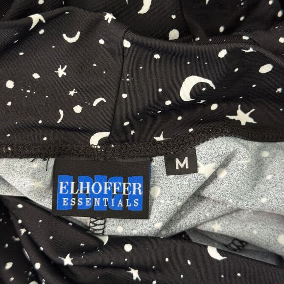 Elhoffer Wrap Dress Womens Medium Essentials Stars Moon Cosmic Space Galaxy M - Picture 3 of 11